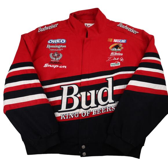 Vintage Chase Authentics Dale Earnhardt Jr. Budweiser Racing Jacket - Picture 1 of 10